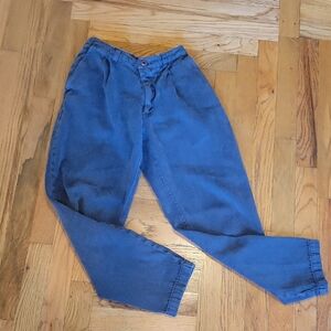 Jungmaven Faded Navy Blue Pleated Pants Trousers Organic Cotton Hemp Xsmall